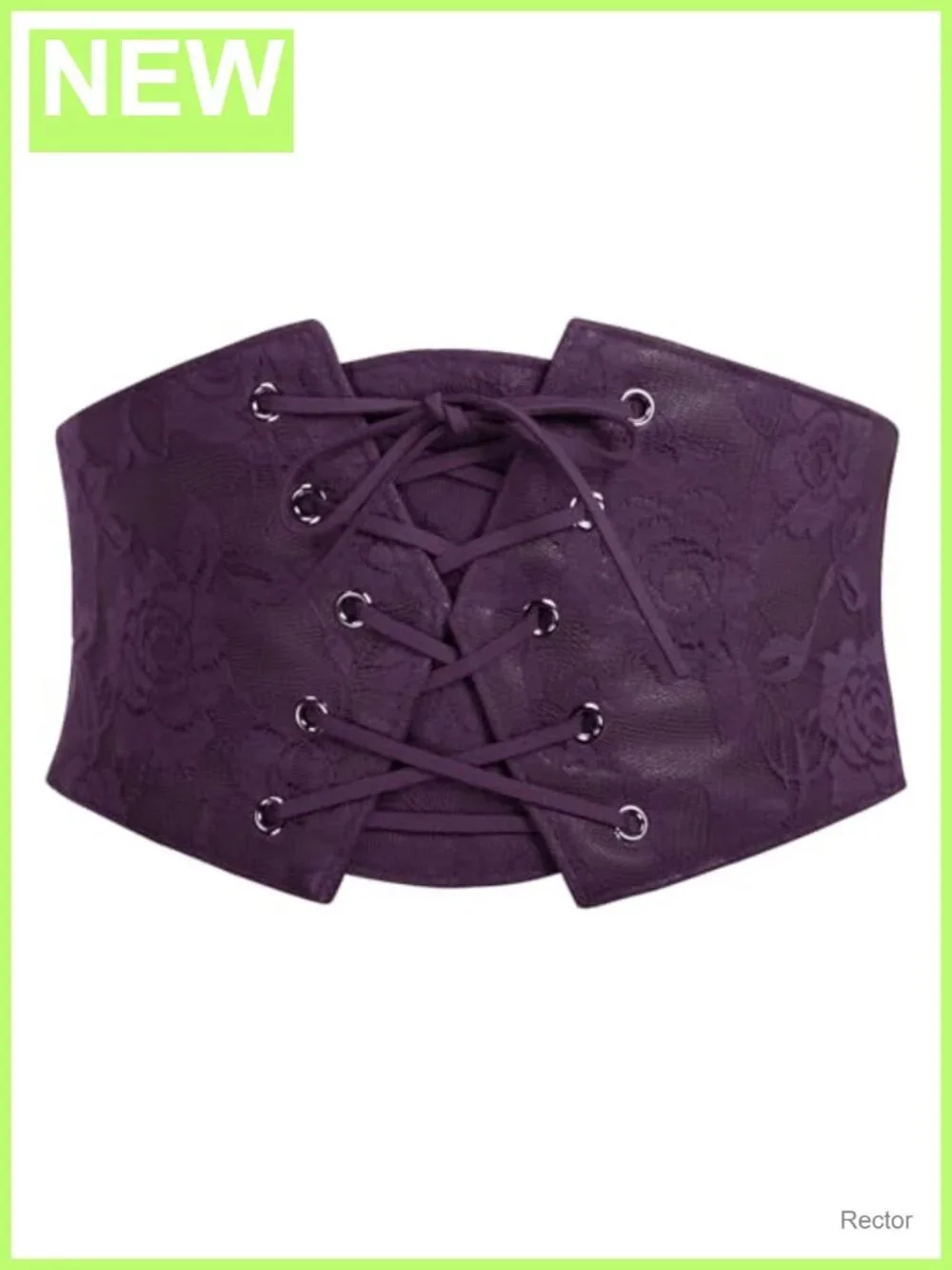 Renaissance Pirate Corset Belt Lace Up Waist Cincher Wide Stretch Waistband